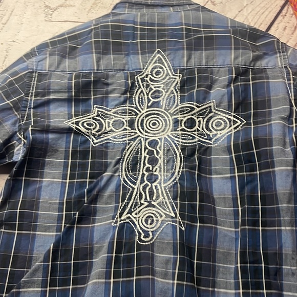 BKE 2pc slim fit pearl snap mens med - Picture 7 of 15